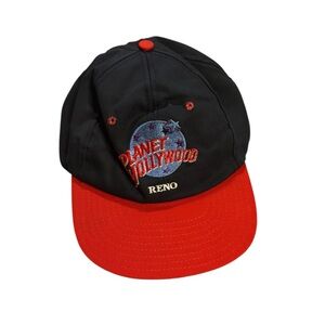 Planet Hollywood Reno SnapBack Hat Navy‎ Blue and Red
